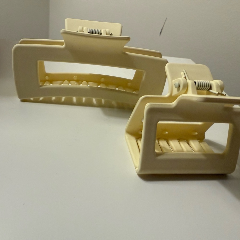 12 Rectangular Hair Claw Clips - Picture 2 of 5